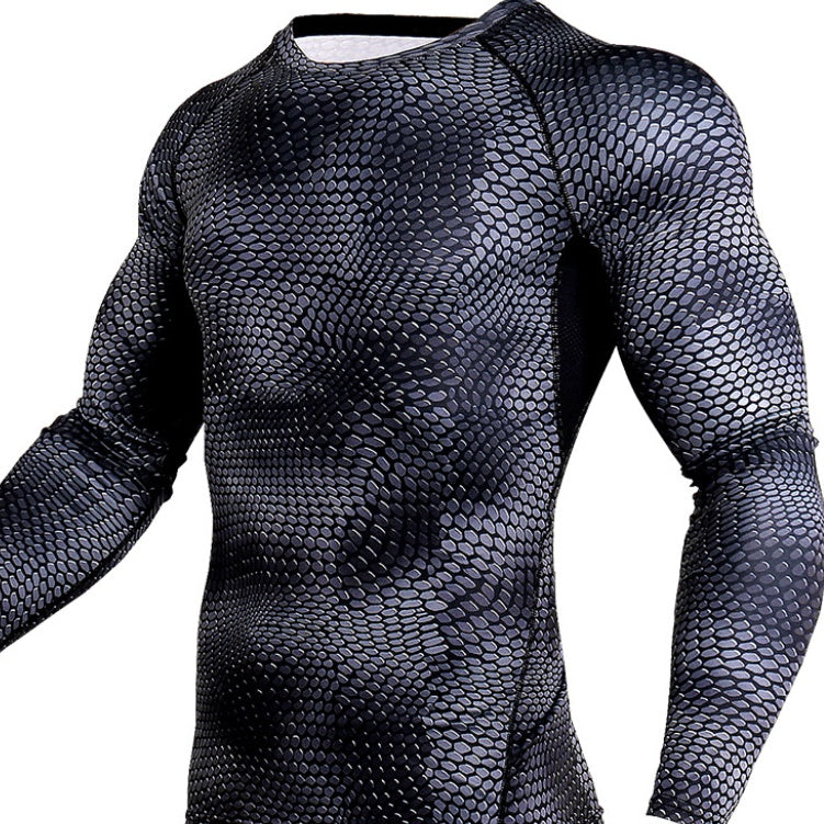 Men Gym Running Shirt Quick Dry Breathable Fitness Sport Shirt
