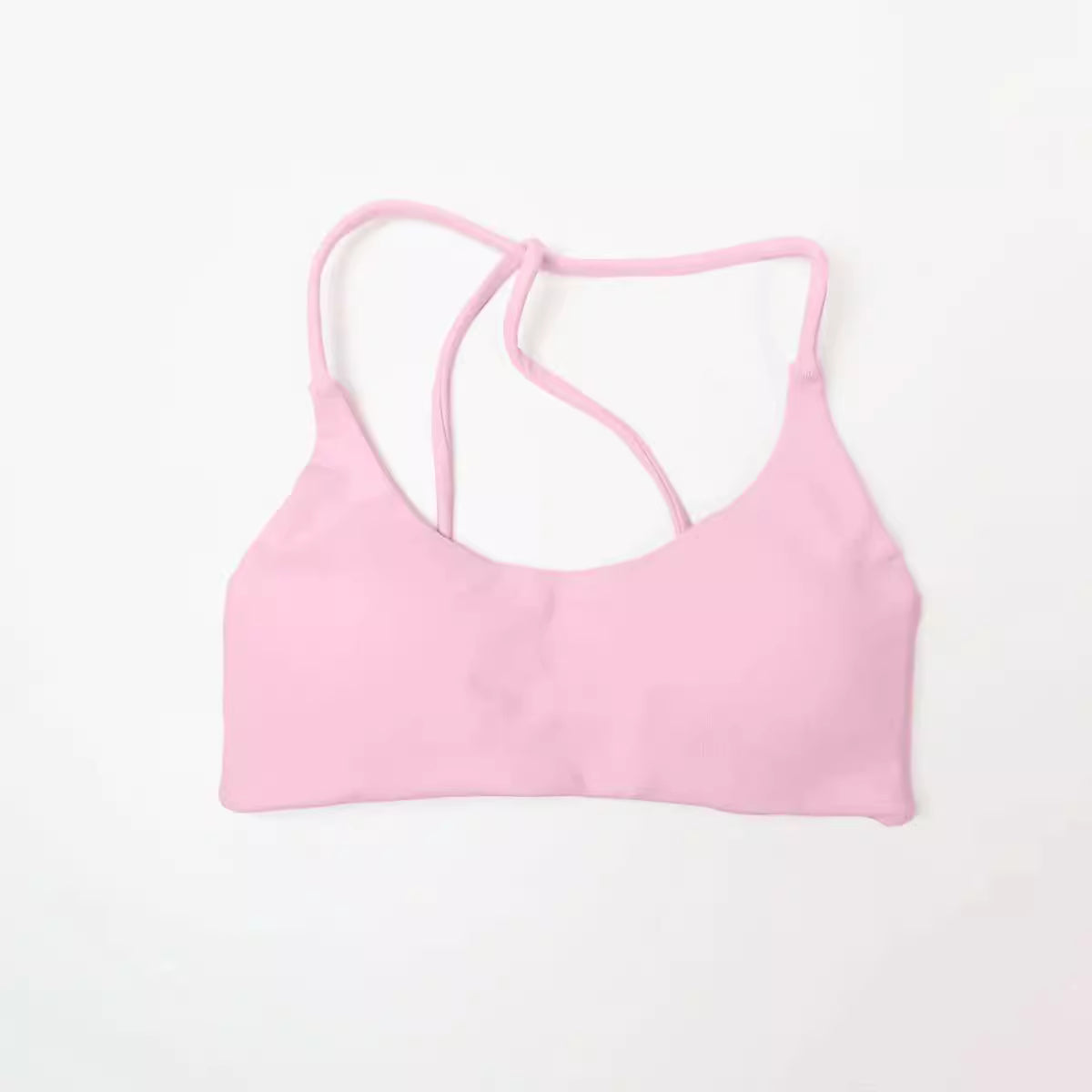 Twist Back Bra High Support Sports Top Women Gym Wea